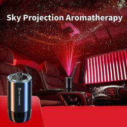 Car Air Refresher Empty bottle Home Air Purifier Aromatherapy with Starry Sky Ligh