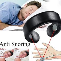 Anti Snore Sleep Aid Acupressure Treatment Against Finger Ring