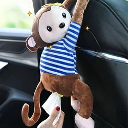 Creative monkey shaped car tissue box