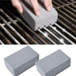 BBQ Grill Cleaning Brush Brick Block Barbecue Cleaning Stone Pumice Brick