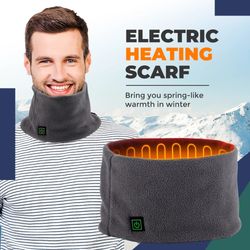 Electric Heating Scarf Winter Warming Plush Neck Cravat