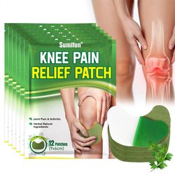 12Pcs Wormwood Knee Patch Rheumatoid Arthritis Pain Relief