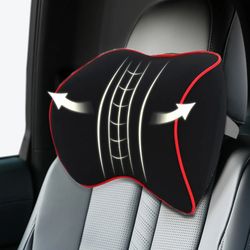 Car Headrest Neck Pillow Softness Memory Foam Support Head Rest Protector
