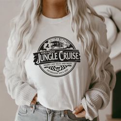 Jungle Cruise Shirt Unisex WDW Shirt Vintage Sailor Shirt Boat Graphic Tees Women Fashion Summer Causal Short Sleeved To