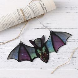 Hanging Colored Acrylic Bat Catcher Pendants