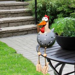 Ceramic Chicken Hilde Garden Decoration Animal Figure