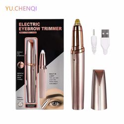 Electric Eyebrow Trimmer Eye Brow Shaper Pencil Face Hair Remover For Women Makeup Painless Automatic Eyebrow Shavers De