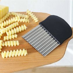 Potato Cutter Chip French Fry Maker Stainless Steel Wavy