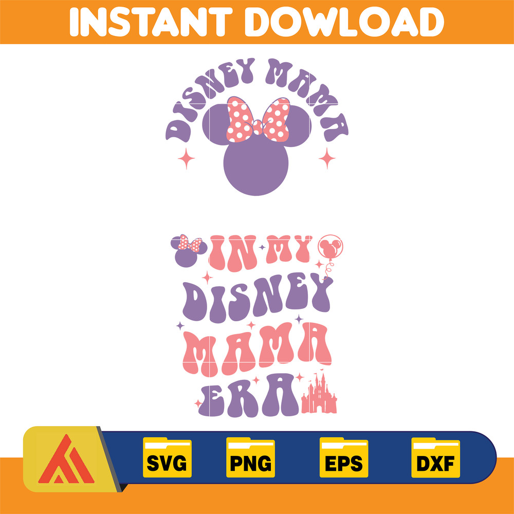 In My Mama Era Svg, Mama Mini Svg, Family Vacation Svg, Mouse Mom Shirt Svg, Family Trip Svg, Magical Kingdom Svg, Gift For Mommy2.jpg
