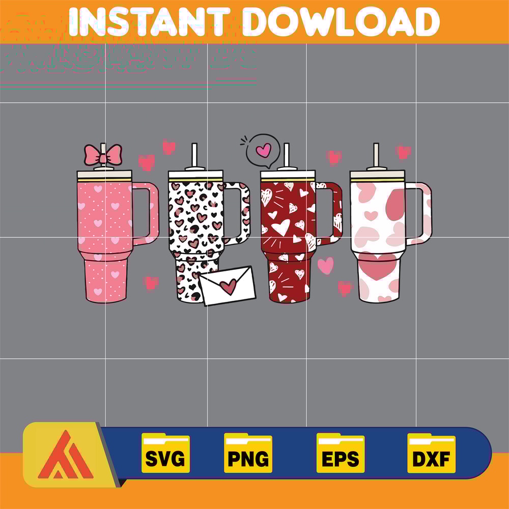 Retro Obsessive Cup Disorder Valentine's Day Svg, Valentines Candy Heart Tumbler Inspired Svg, Retro Valentines Svg, Sublimation Design Love.jpg