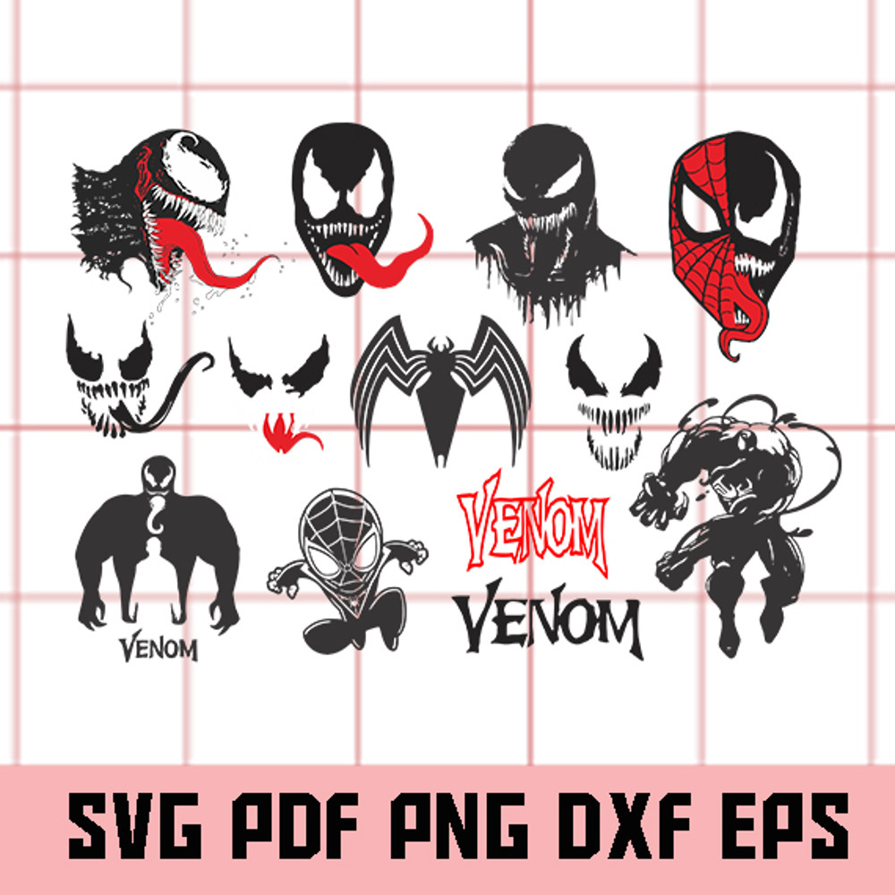 SALE! Venom SVG, Venom Clip Art, Venom Cut File, Venom Vecto.jpg