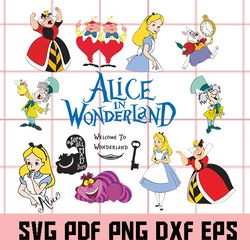 alice in wonderland svg, alice in wonderland clipart, alice in wonderland vector, alice in wonderland cricut, alice svg