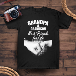 grandpa and grandson best friends for life tee t-shirt
