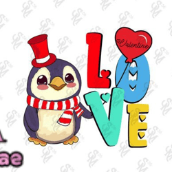 Penguin Valentines Day Sublimation SVG Design 70