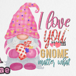 Gnome Valentine Sublimation Design 12