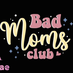 Bad Moms Club Retro Mothers Day SVG Mama  Design01