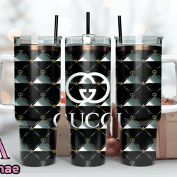 gucci tumbler wrap, gucci logo, luxury tumbler 40oz tumbler wrap d129 by annae