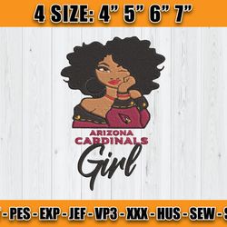 Cardinals Embroidery, NFL Girls Embroidery, NFL Machine Embroidery Digital, 4 sizes Machine Emb Files -12 - Annae