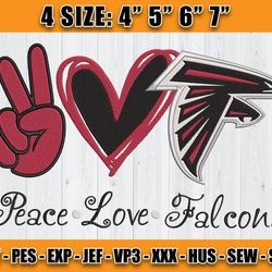 Atlanta Falcons Embroidery, NFL Falcons Embroidery, NFL Machine Embroidery Digital, 4 sizes Machine Emb Files -24-Annae