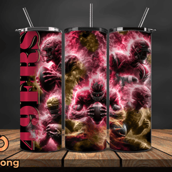San Francisco 49ers Glow Tumbler Wraps, , NFL Logo,, NFL Sports, NFL Design Png by NFL Tumbler PNG by Phuong  011