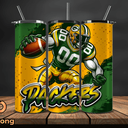 Green Bay Packers  Tumbler Wrap, Nfl Teams,Nfl Logo football, Logo Tumbler PNG Design by PrimePrex 12