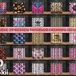 Bundle 29 Design Tumbler Fashion 3D Logo Fashion Patterns, Logo Fashion Tumbler -30 by dokii