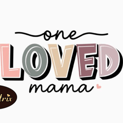 retro mothers day one blessed mama, mother day png, mother day png design 383