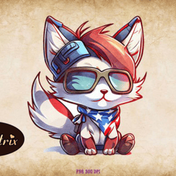 patriotic hedgehog clipart 4th of july design 05