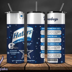 Dallas Cowboys Haters Be Gone Tumbler Png, Nfl Tumbler Png 05