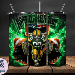 Green Bay Packers Fire Tumbler Wraps, ,Nfl Png,Nfl Teams, Nfl Sports, NFL Design Png, Design by Quynn Store 12