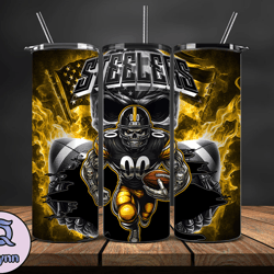 Pittsburgh Steelers Fire Tumbler Wraps, ,Nfl Png,Nfl Teams, Nfl Sports, NFL Design Png, Design by Quynn Store 27