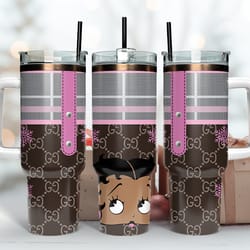 gucci tumbler wrap, betty boop tumbler, gucci logo, luxury tumbler 40oz tumbler wrap d195 by quynn