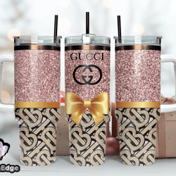 gucci tumbler wrap, gucci logo, luxury tumbler 40oz tumbler wrap d257 by nhann