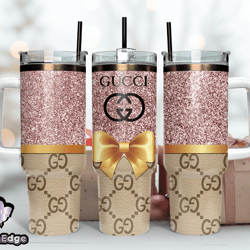 gucci tumbler wrap, gucci logo, luxury tumbler 40oz tumbler wrap d259 by nhann