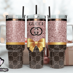 gucci tumbler wrap, gucci logo, luxury tumbler 40oz tumbler wrap d260 by nhann