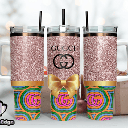 gucci tumbler wrap, gucci logo, luxury tumbler 40oz tumbler wrap d263 by nhann