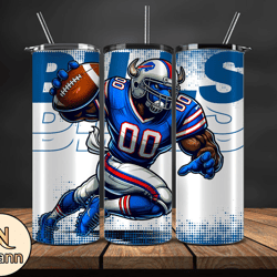 Buffalo Bills NFL Tumbler Wraps, Tumbler Wrap Png, Football Png, Logo NFL Team, Tumbler Design by Nhann Store 04