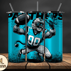 Carolina Panthers NFL Tumbler Wraps, Tumbler Wrap Png, Football Png, Logo NFL Team, Tumbler Design by Nhann Store 05