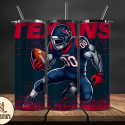 Houston Texans NFL Tumbler Wraps, Tumbler Wrap Png, Football Png, Logo NFL Team, Tumbler Design by Nhann Store 13