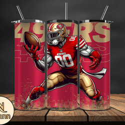 San Francisco 49ers NFL Tumbler Wraps, Tumbler Wrap Png, Football Png, Logo NFL Team, Tumbler Design by Nhann Store 28