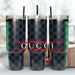 Gucci Tumbler Wrap, Gucci Logo, Luxury Tumbler 40oz Tumbler Wrap D132 by nhann