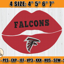 NFL Falcons Embroidery, NFL Machine Embroidery Digital, 4 sizes Machine Emb Files