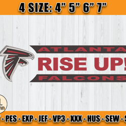 Atlanta Falcons Embroidery, NFL Falcons Embroidery, NFL Machine Embroidery Digital, 4 sizes Machine Emb Files-03-nhann