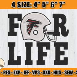 Atlanta Falcons Embroidery, NFL Falcons Embroidery, NFL Machine Embroidery Digital, 4 sizes Machine Emb Files -10-nhann