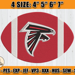 Atlanta Falcons Embroidery, NFL Falcons Embroidery, NFL Machine Embroidery Digital, 4 sizes Machine Emb Files -13-nhann