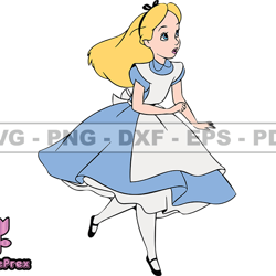 Alice in Wonderland Svg, Alice Svg, Cartoon Customs SVG, EPS, PNG, DXF 36