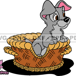 Disney Lady And The Tramp Svg, Good Friend Puppy,  Animals SVG, EPS, PNG, DXF 258