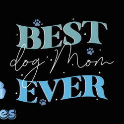 best dog mom ever retro mothers day svg design06