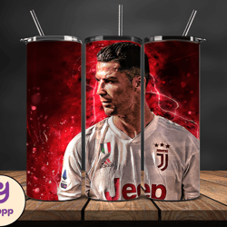 ronaldo tumbler wrap ,cristiano ronaldo tumbler design, ronaldo 20oz skinny tumbler wrap, design by yeppp store 04