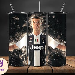 ronaldo tumbler wrap ,cristiano ronaldo tumbler design, ronaldo 20oz skinny tumbler wrap, design by yeppp store 24